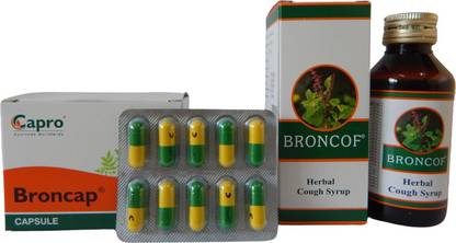 CAPRO BRONCAP CAPSULE -100 CAPSULE AND BRONCOF SYRUP-100 ML (2 items in a pack)