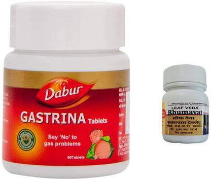 Dabur Gastrina Tablets for gas problems With Leaf Rhumawat 20 Tab