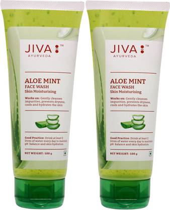 JIVA Aloe Mint  - Gentle Cleanser - Face wash - 100 g - Pack of 2 Face Wash