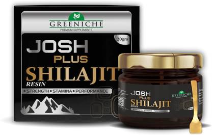 Greeniche Premium Josh Plus Shilajit Resin for Strength, Power & Stamina | 20g