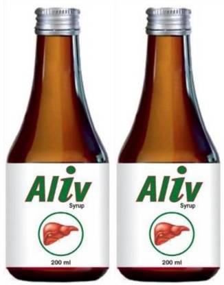 Alloes Pharmaceuticals Aliv Syrup for Fatty Liver Detox | Strong Immunity |Pack of 2