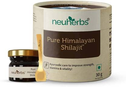 Neuherbs Pure Himalayan Shilajit Resin -30g (For Improving Strength, Stamina & Vitality)
