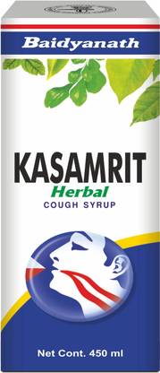 Baidyanath Kasamrit Herbal and Ayurvedic Cough Syrup, Non-Drowsy Formula, with Goodness of Tulsi, Mulethi, Pippal, Chhoti Kateri and 9 other Essential Herbs |