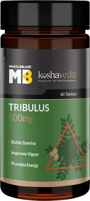 MUSCLEBLAZE Koshaveda Tribulus (60 Tablets) | Ayurveda for Performance