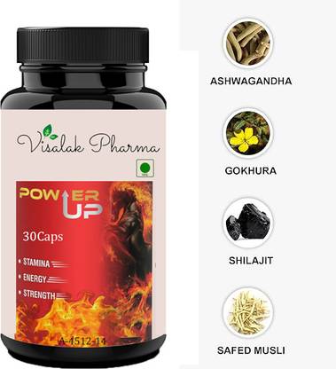 visalak pharma Power Up Capsule for helps to improve power-(Pack Of 1)