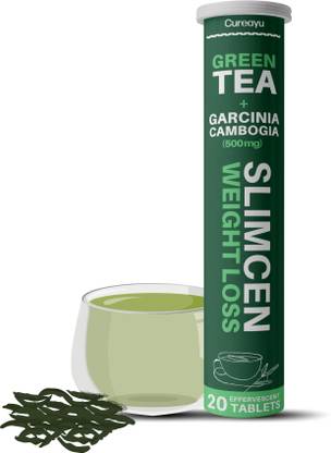 Cureayu Slimcen Weight Loss Tablets | Weight Loss Management | Body Detox | 20 Tablets