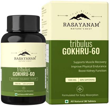 Rasayanam Gokhru-60 Gokshura Tablets 1000mg