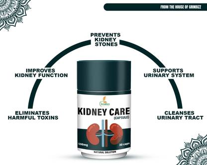 grinbizz Kidney Care Capsule/Kidney Cleaner /Healthy Kidney/ Improves Kidney Function/