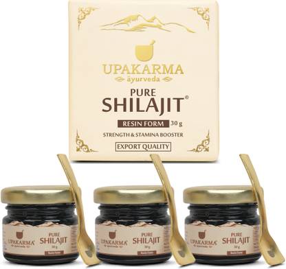 UPAKARMA Pure Shilajit Resin to Boost Performance, Power, Strength, Stamina & Endurance