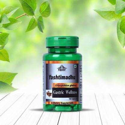 CIPZER Yashtimadhu Capsule| Relief Acidity and gas problem solution - (60 caps)