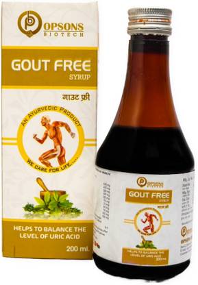 Opsons Biotech Gout Free Ayurvedic Uric Acid Control Syrup