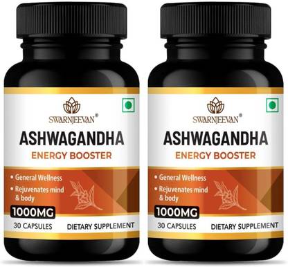 Swarnjeewan Ashwagandha Capsules | Ayurvedic Care for Stress Relief |No Additives