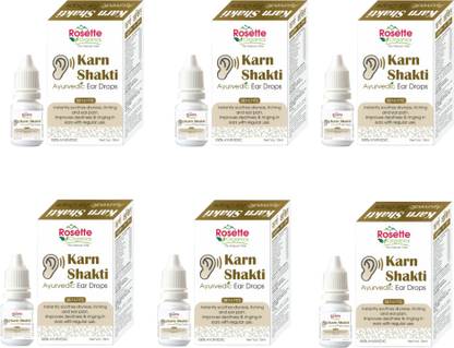rosette organics Karn Shakti Ear Drops | Herbal Wax Removal, Pain & Tinnitus Relief Ear Drop
