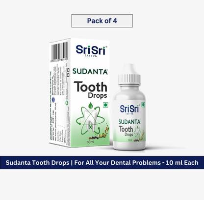 Sri Sri Tattva Sudanta Tooth Drops | One Solution For All Your Dental Problems | 10 ml Each
