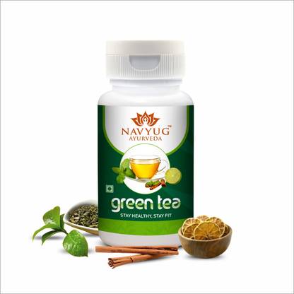Navyug Ayurveda Green Tea Tablets | Stay Healthy & Fit Ayurvedic Weight Loss and Fat Burner