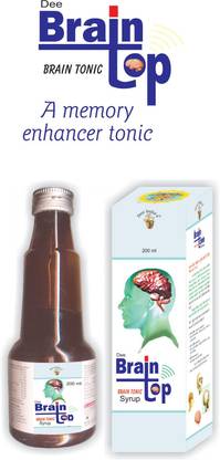 दी इंडिया हर्बल्स Brain Top Syrup A Memory Enhancer Tonic ( 200 ml) Combo Pack of 2
