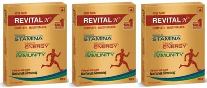 रिवाइटल H Men Multivitamin (3 Pack, Each Pack 10 Capsule)