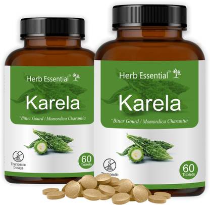 Herb Essential Karela Tablet 60's (Pack of 2)