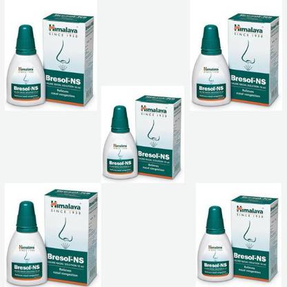 HIMALAYA Co Bresol NS Saline Nasal Solution (10 ml) Pack of 5