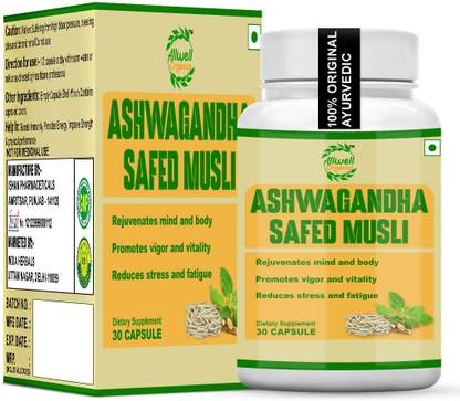 Allwell-organics ASHWAGANDHA-SAFED MUSLI (500mg)