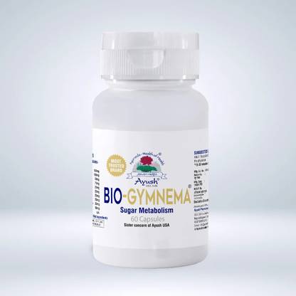 Ayush Herbs Bio Gymnema increases secretion of insulin & utilization of glucose 60 capsules
