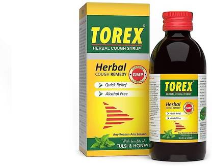TOREX Herbal Cough Syrup-Ayurvedic Cough Relief 100ml Pack of 1