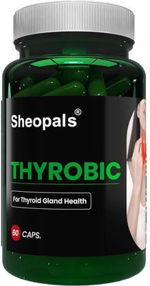 Sheopals Thyrobic Capsules With Kachnar, Amla, Haldi & More |Support Thyroid Function