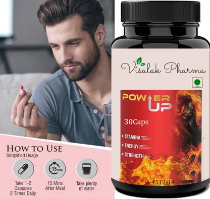 visalak pharma Power Up Capsules 100% Pure & Ayurvedic