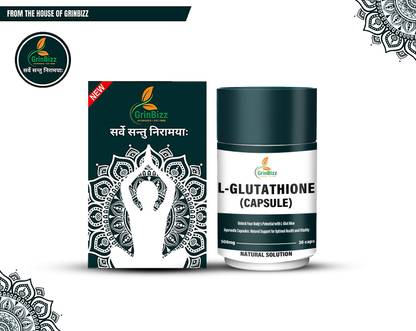 grinbizz L-Glutathione Capsule Natural Herb For Glowing Skin/Reduces blemishes & Pimples