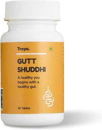 Traya Ayurvedic Gut Digestion and Constipation Tablets for Better Gut Health