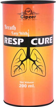 CIPZER Respicure Syrup 200ml for Respiratory Problems | Cold & Cough | 100% Ayurvedic
