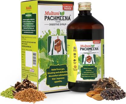 Multani Pachmeena Tonik Digestive Syrup | Relief From Gas & Bloating - 450ml