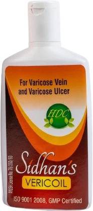 H D C Sidhan's VERICOIL Ayurvedic Oil For Varicose Vein and Varicose Ulcer, 100 ML