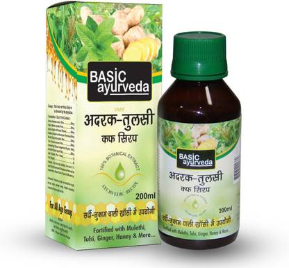 Basic Ayurveda Adrak Tulsi Cough Syrup