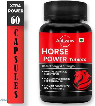 ACTIWOW Horse Power 60 Capsules Vitality Booster Capsules For Men
