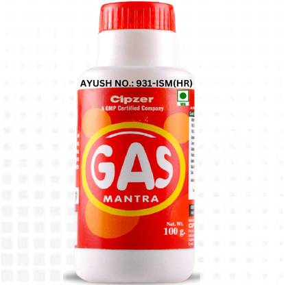 CIPZER Gas Mantra Powder|Prevents gas formation and gives relief from acid reflux-100gm