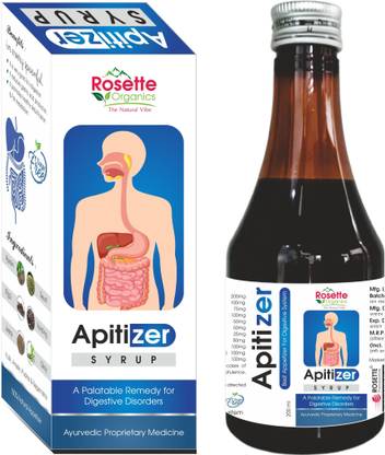 rosette organics Apitizer Syrup For Digestion, Gas, Bloating, Acidity, Constipation Appetizer