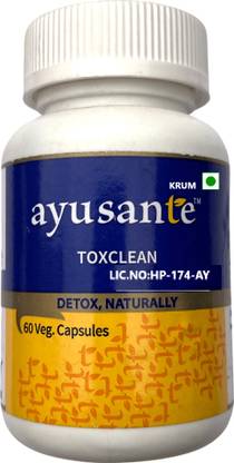 KRUM Ayustane Toxclean help in Detoxification -60 capsules