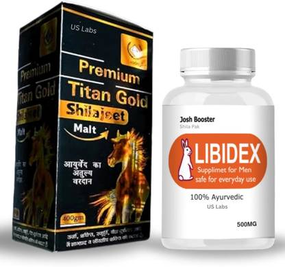 US Labs Libidex Capsule Men with Powerfull Himalayan Shilajit Malt 400GM