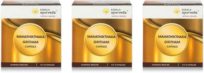 Kerala Ayurveda Mahathikthaka Gritham Capsule - 100 Count x Pack of 3