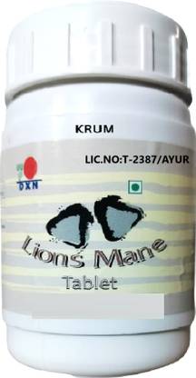 KRUM DXN Lion's Mane, Memory & Nerve Support Tablets by DXN