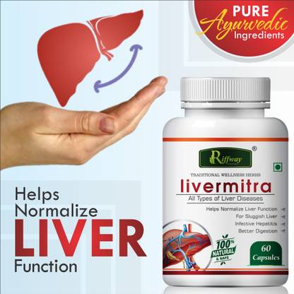 Riffway Livermitra Natural Dawa Liver Capsule Improves Liver Function