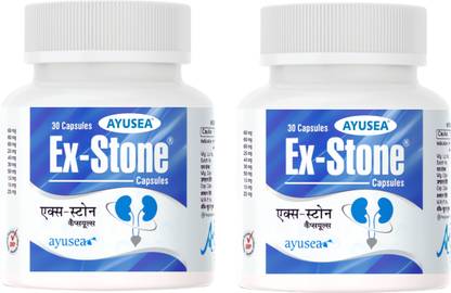 AYUSEA EX-STONE Ayurvedic kidney stone crusher capsules-improves renal health