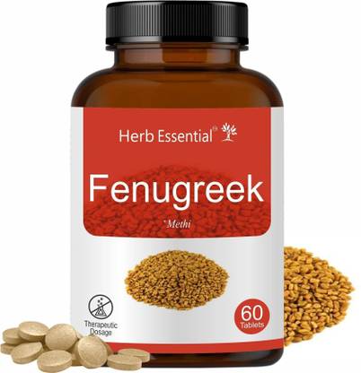 Herb Essential Fenugreek |Methi|Tablets Helps Maintain Healthy Sugar Level|60 Tablets