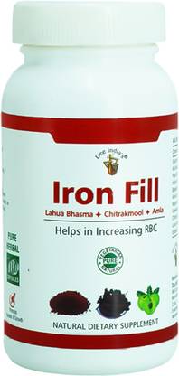 DEE INDIA HERBALS Ayurvedic Iron Fill Capsules ( 30 Pcs Per Bottle)