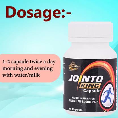 CIPZER Jointo King Oil Get relief from joint,body pain & arthritis 60 CAPSULES