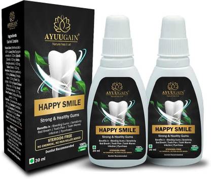 AYUUGAIN Happy Smile Gum Paint for Strong Teeth, Bleeding Gums,Tooth Pain Relief Medicine
