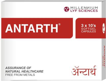 MILLENNIUM LYF SCIENCES ANTARTH SGC | Gout & Joint Flexibility Support | 120 Capsules