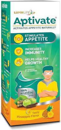 Aptivate Appetite Syrup for Kids, Pineapple Flavour
