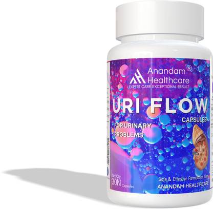 Anandam Healthcare UriFlow Vegan Capsules - UTI, Kidney Support & Uric Acid Control